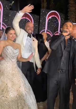 أحمد سعد في حفل زفاف حاتم صلاح