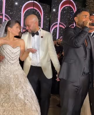 أحمد سعد في حفل زفاف حاتم صلاح