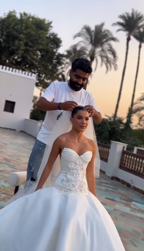 هادي الباجوري وهايدي خالد يحتفلان بزواجهما