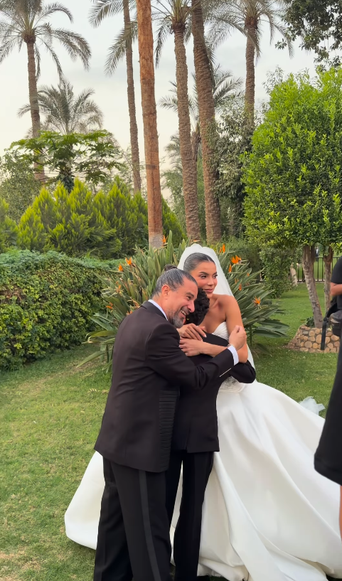 هادي الباجوري وهايدي خالد يحتفلان بزواجهما