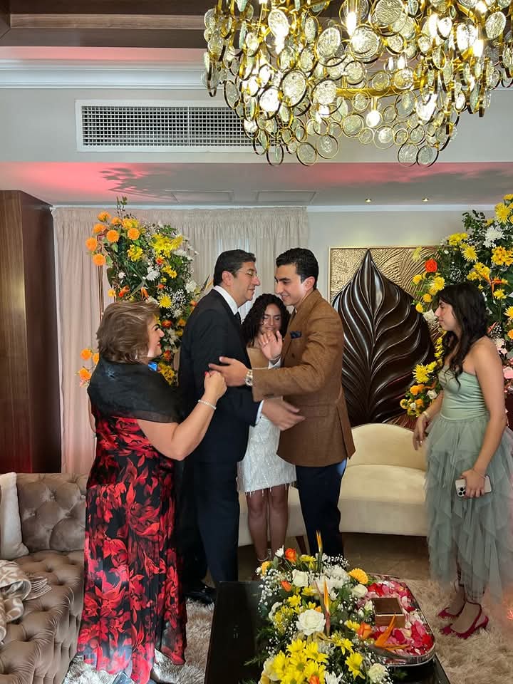 خطوبة نجل شقيق هاني رمزي وحفيدة اللواء الراحل نبيل رمزي