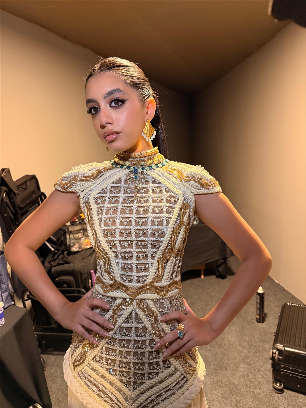 ياسمينا العبد في حفل افتتاح المتحف المصري الكبير