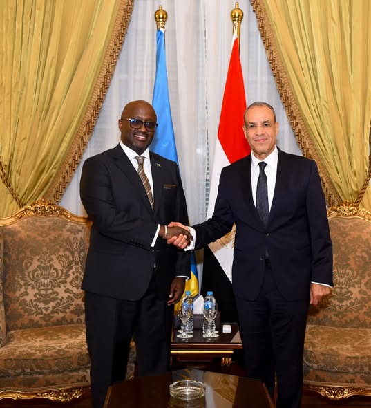 <strong>وزير الخارجية و نظيره الرواندي</strong>