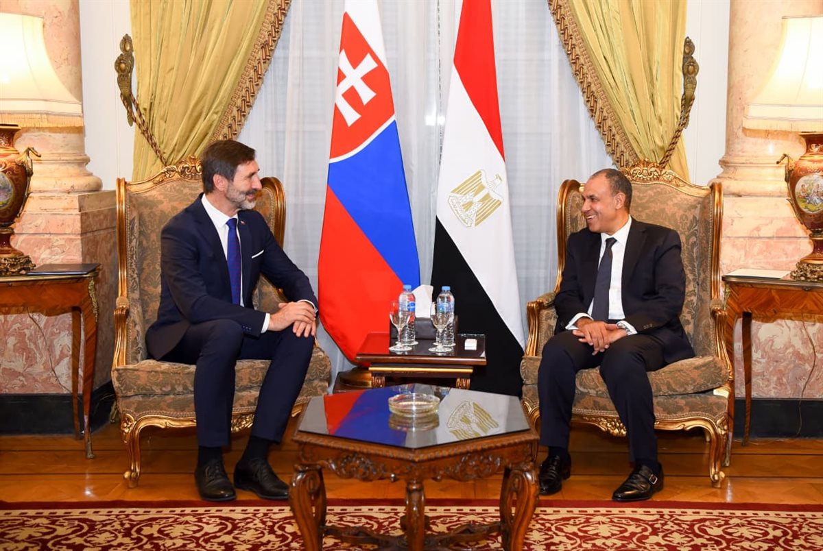 <strong>وزير الخارجية ونظيره السلوفاكي</strong>