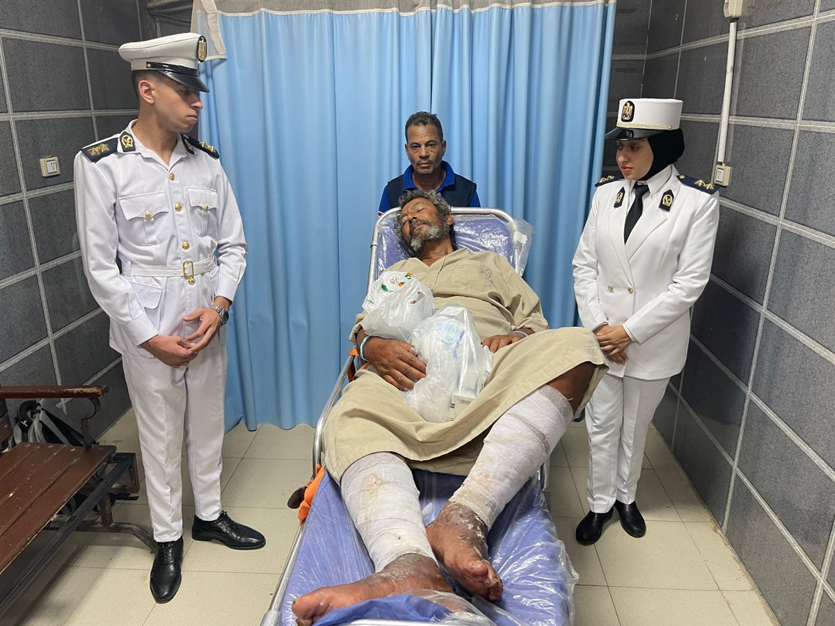 أمن الفيوم ينقذ مسن مشرد من الموت في الشوارع