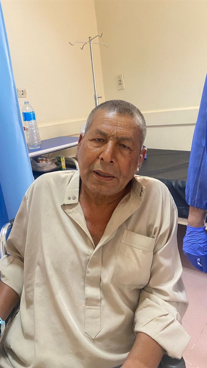 أمن الفيوم ينقذ مسن مشرد من الموت في الشوارع