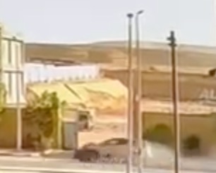 صورة للحادث من كاميرات المراقبة&nbsp;