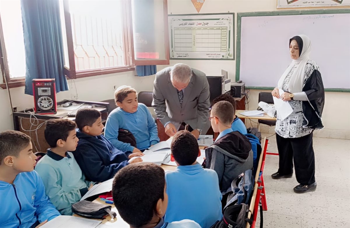 قبيصي: فى جولة بمدرسة البكباشي الإعدادية ويؤكد على تفعيل مبادرة