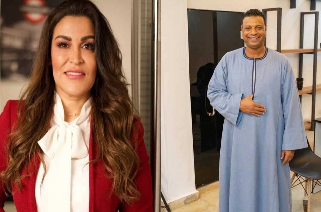 الحج الضوي والاعلامية سمر فوده