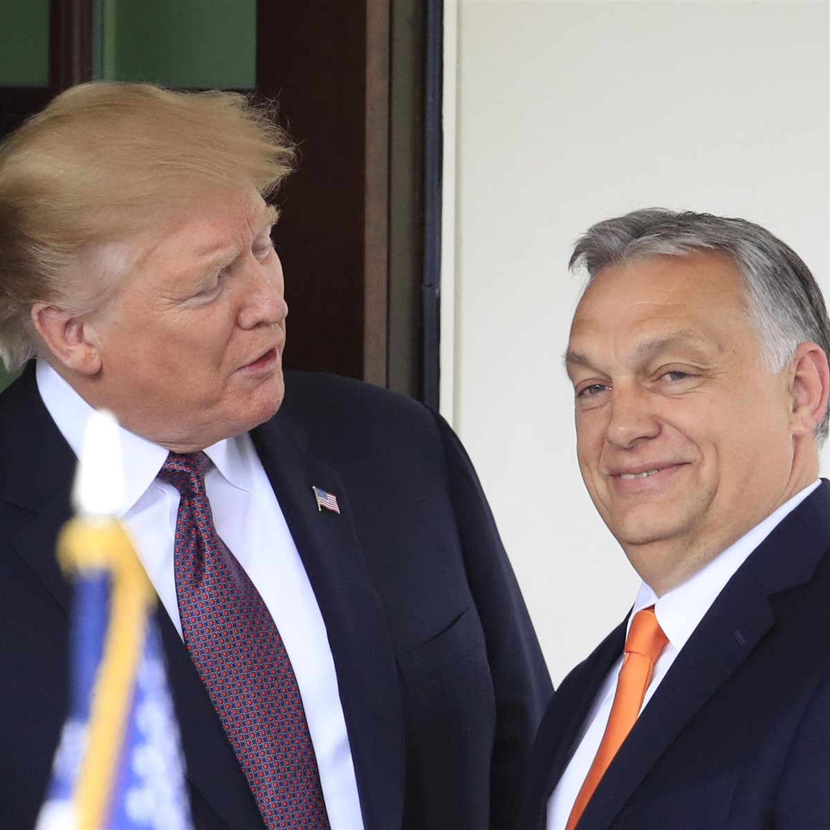 <strong>رئيس وزراء المجر والرئيس الأمريكي</strong>