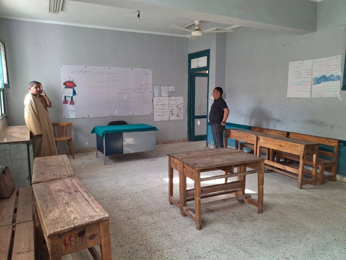 تجهيز مدارس طامية بالفيوم لأستقبال انتخابات مجلس النواب 2025