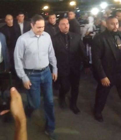 علاء مبارك في عزاء والد محمد رمضان