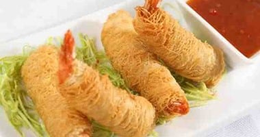 الجمبري بالكنافة