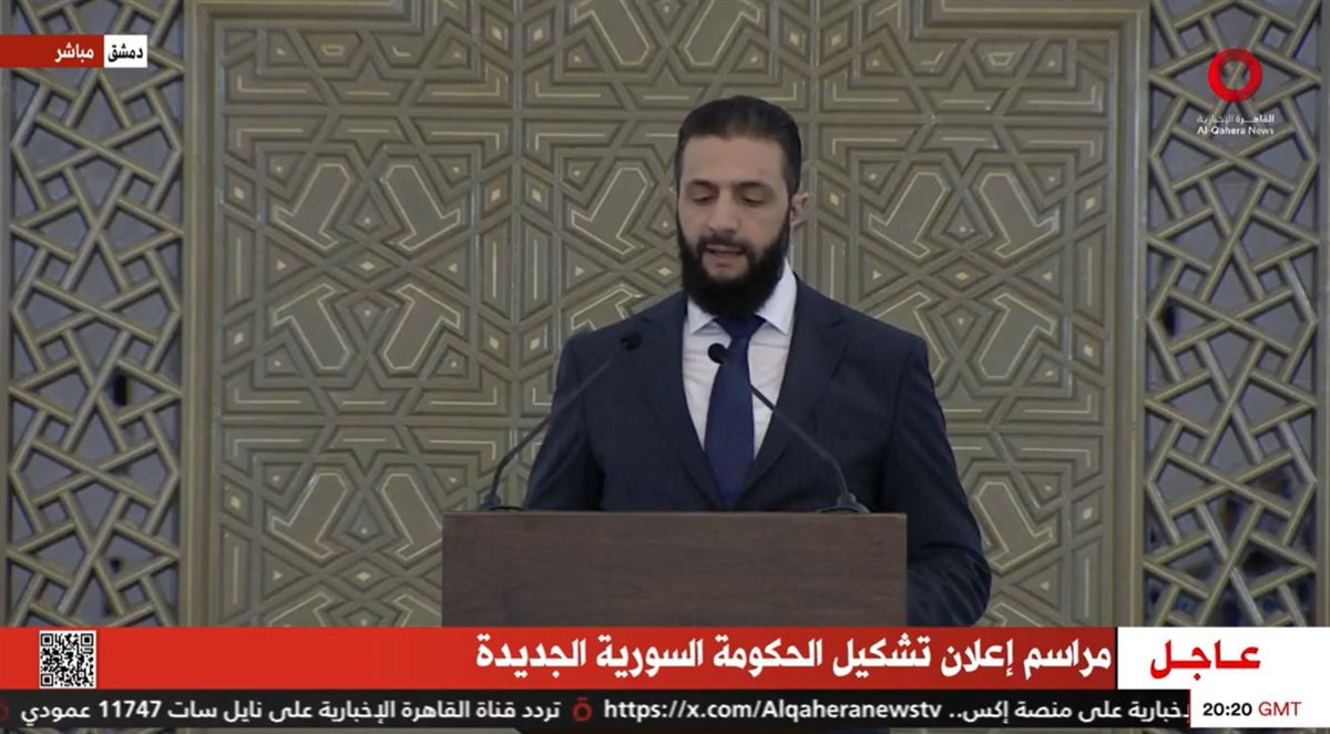 الرئيس السوري أحمد الشرع