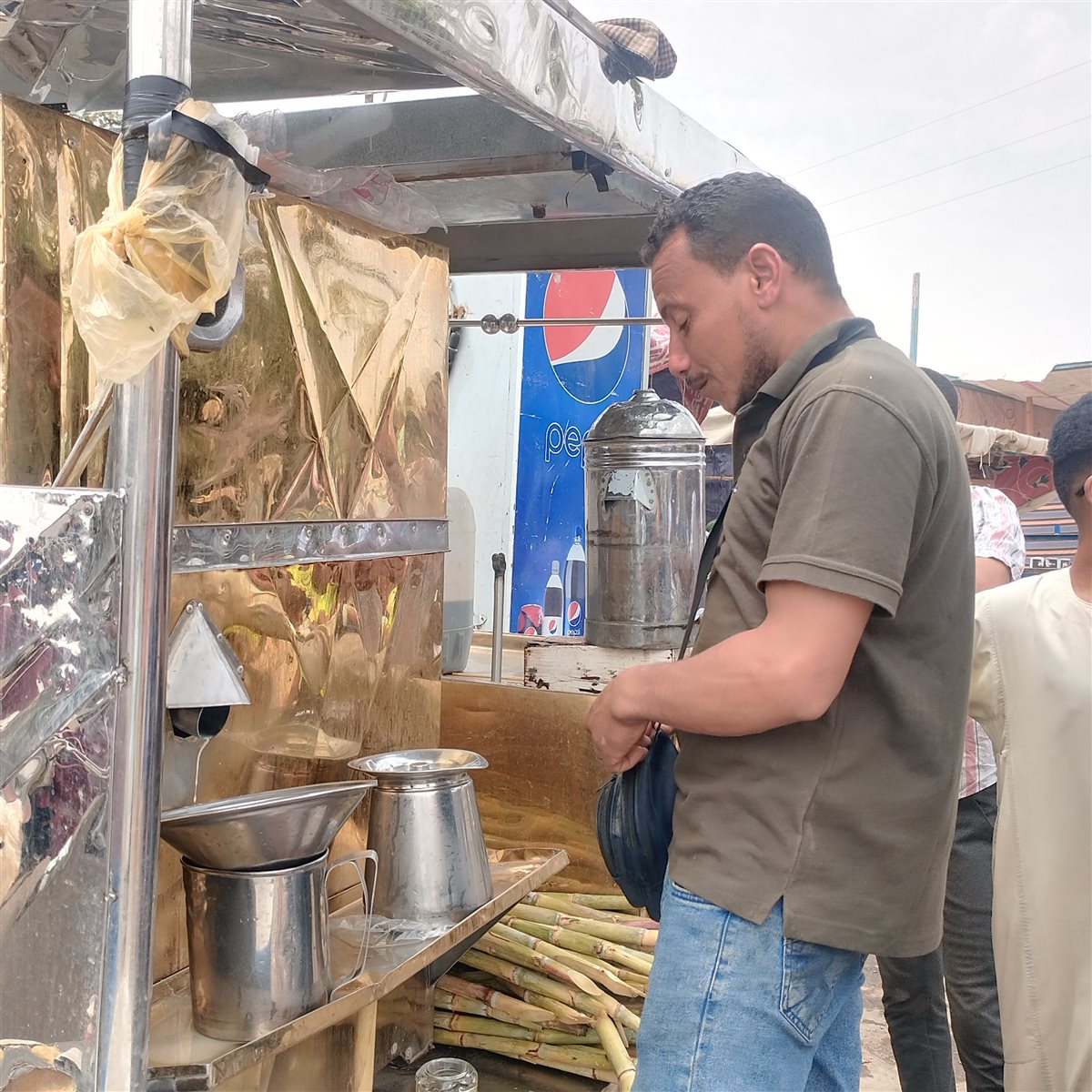 عصير القصب في قنا