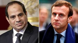 الرئيس السيسي ونظيره الفرنسي