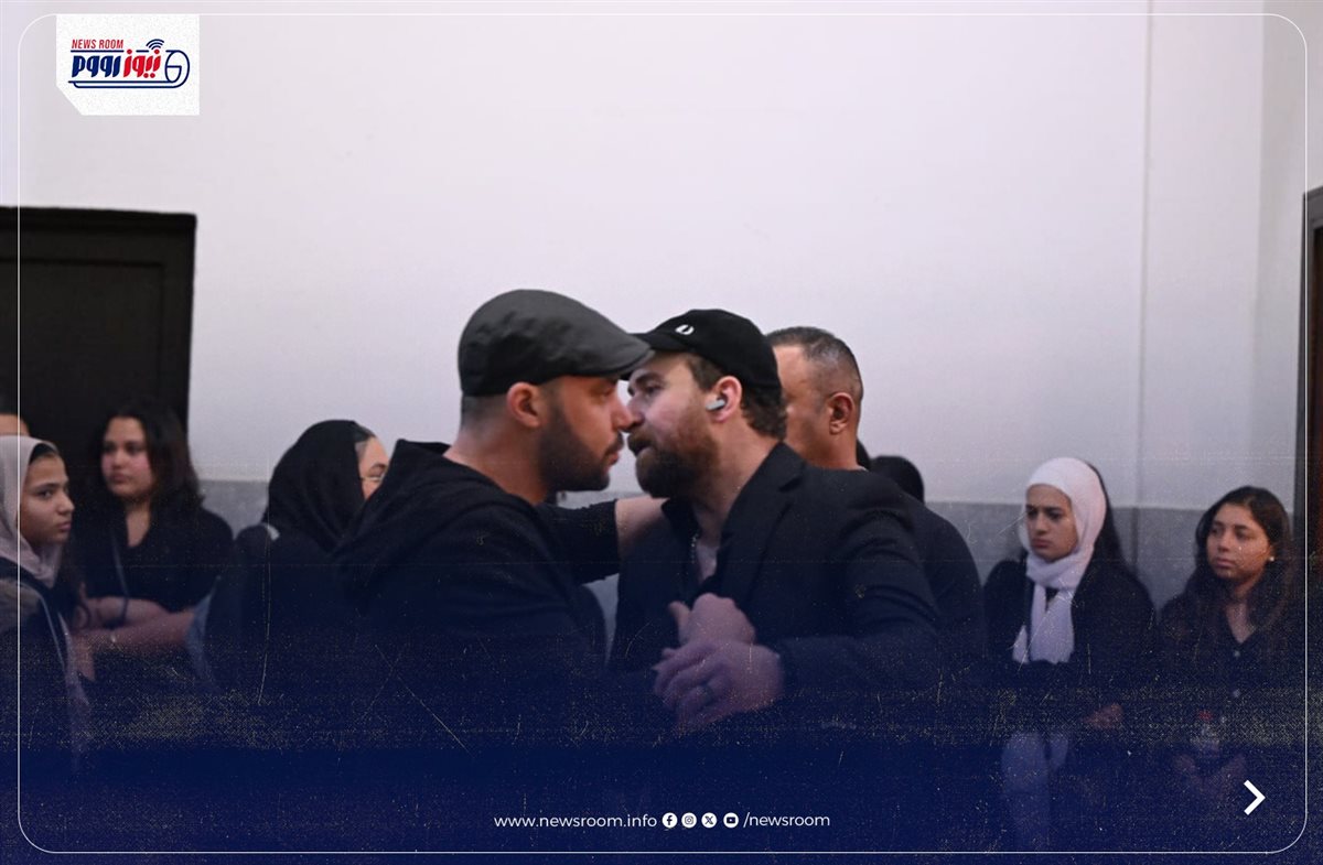 عزاء الفنانة هند محمد علي زوجة نضال الشافعي داخل المجمع الإسلامي في الشيخ زايد