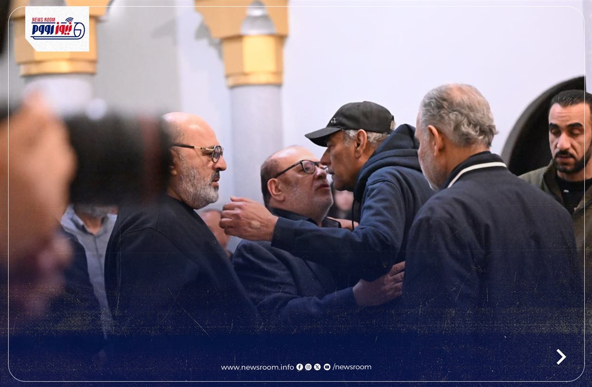 عزاء الفنانة هند محمد علي زوجة نضال الشافعي داخل المجمع الإسلامي في الشيخ زايد