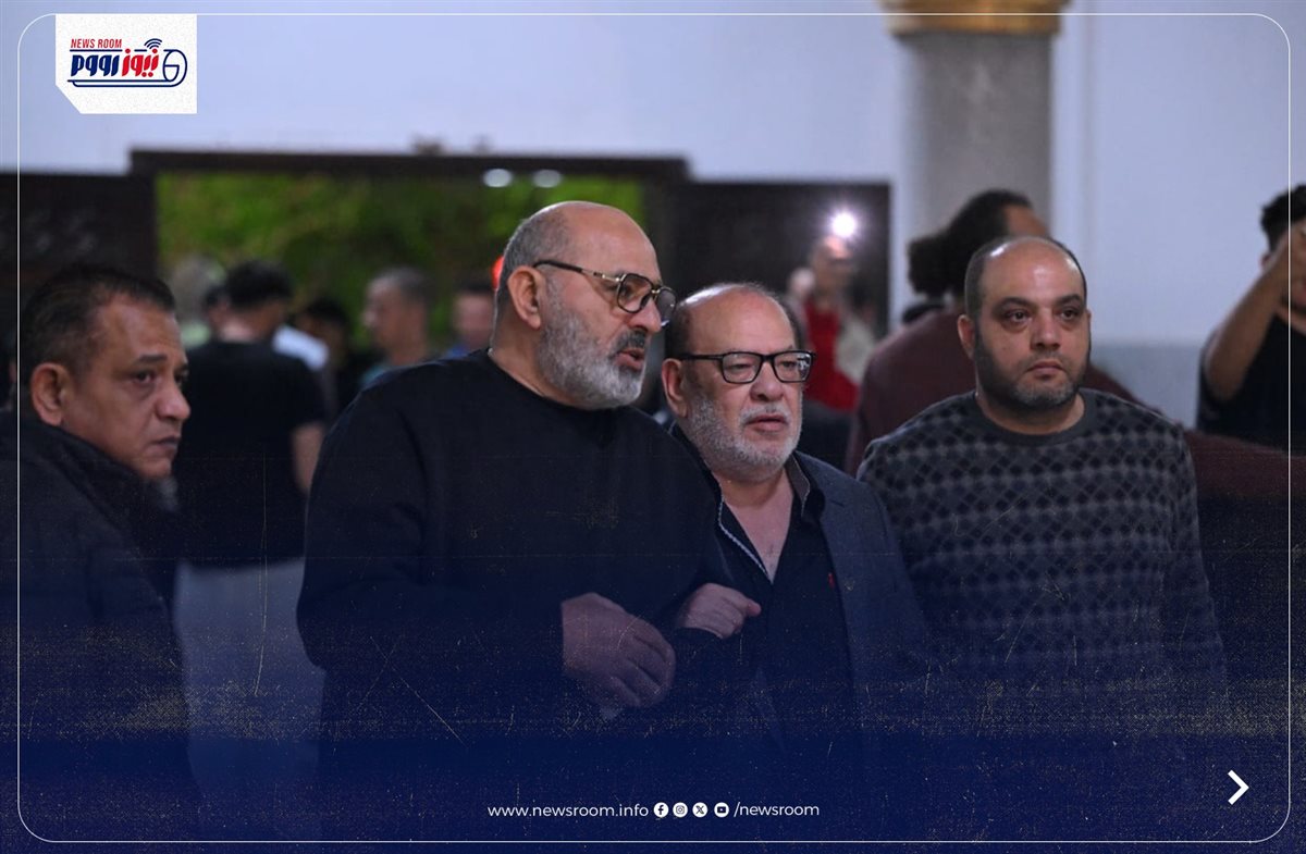 عزاء الفنانة هند محمد علي زوجة نضال الشافعي داخل المجمع الإسلامي في الشيخ زايد