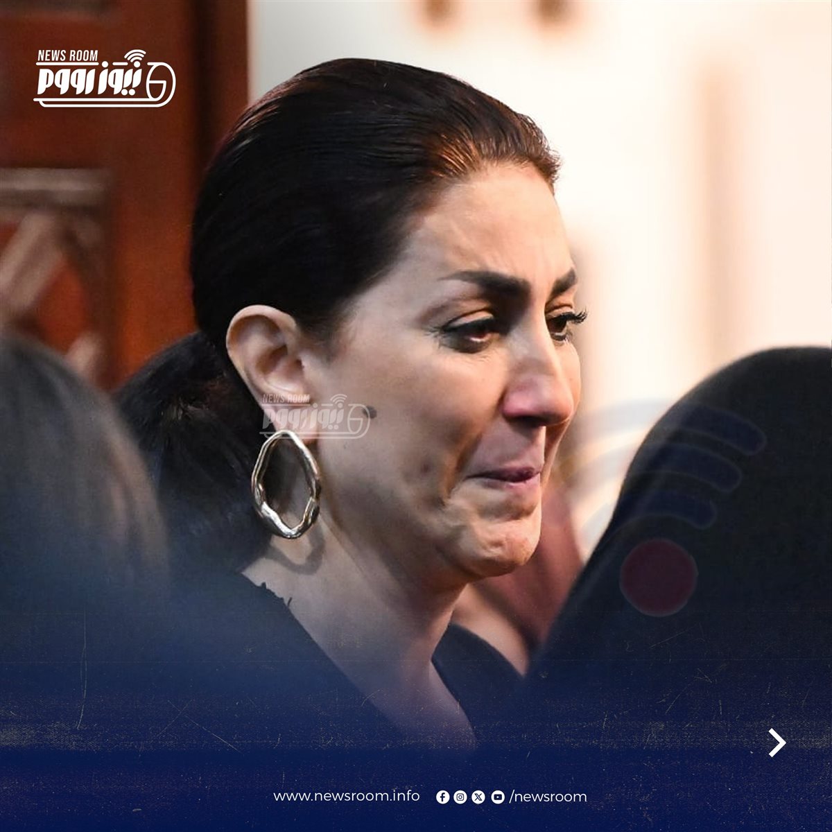 عزاء الفنانة هند محمد علي زوجة نضال الشافعي داخل المجمع الإسلامي في الشيخ زايد