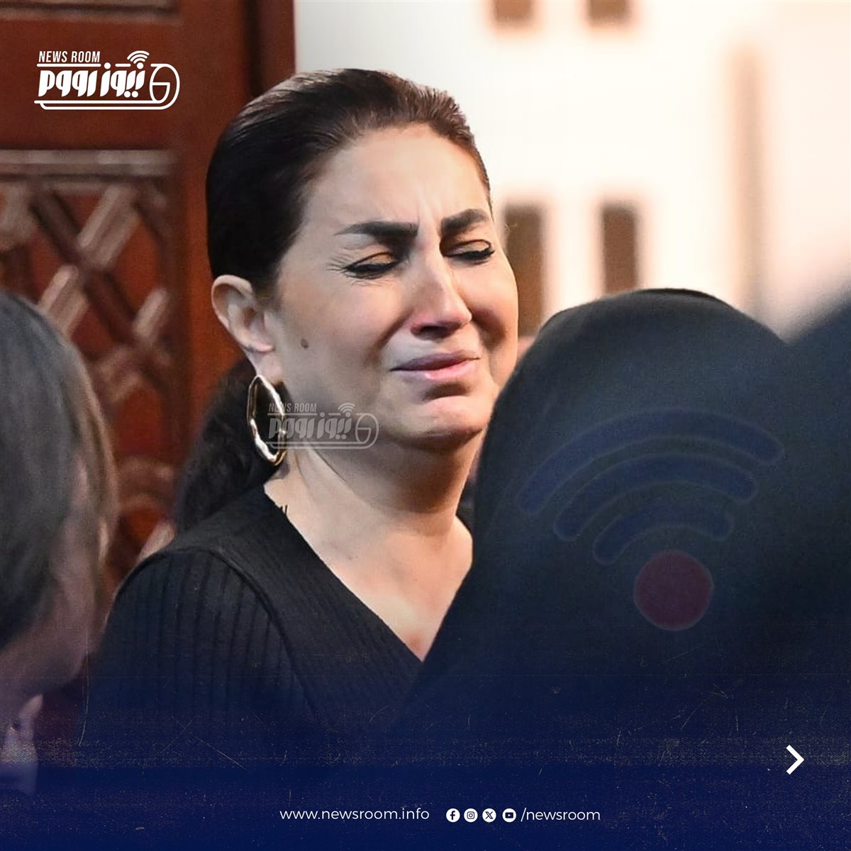 عزاء الفنانة هند محمد علي زوجة نضال الشافعي داخل المجمع الإسلامي في الشيخ زايد