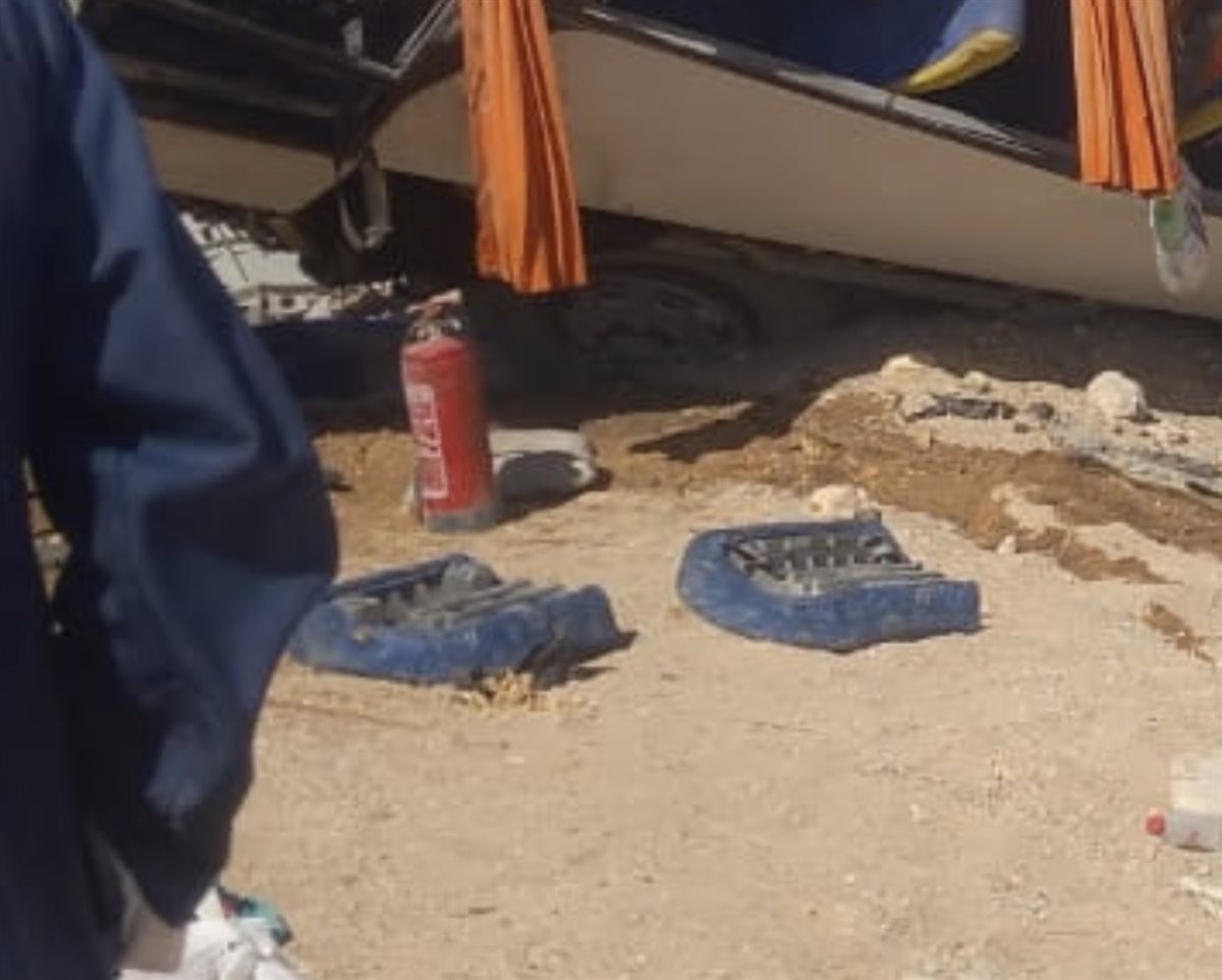 حادث انقلاب أتوبيس