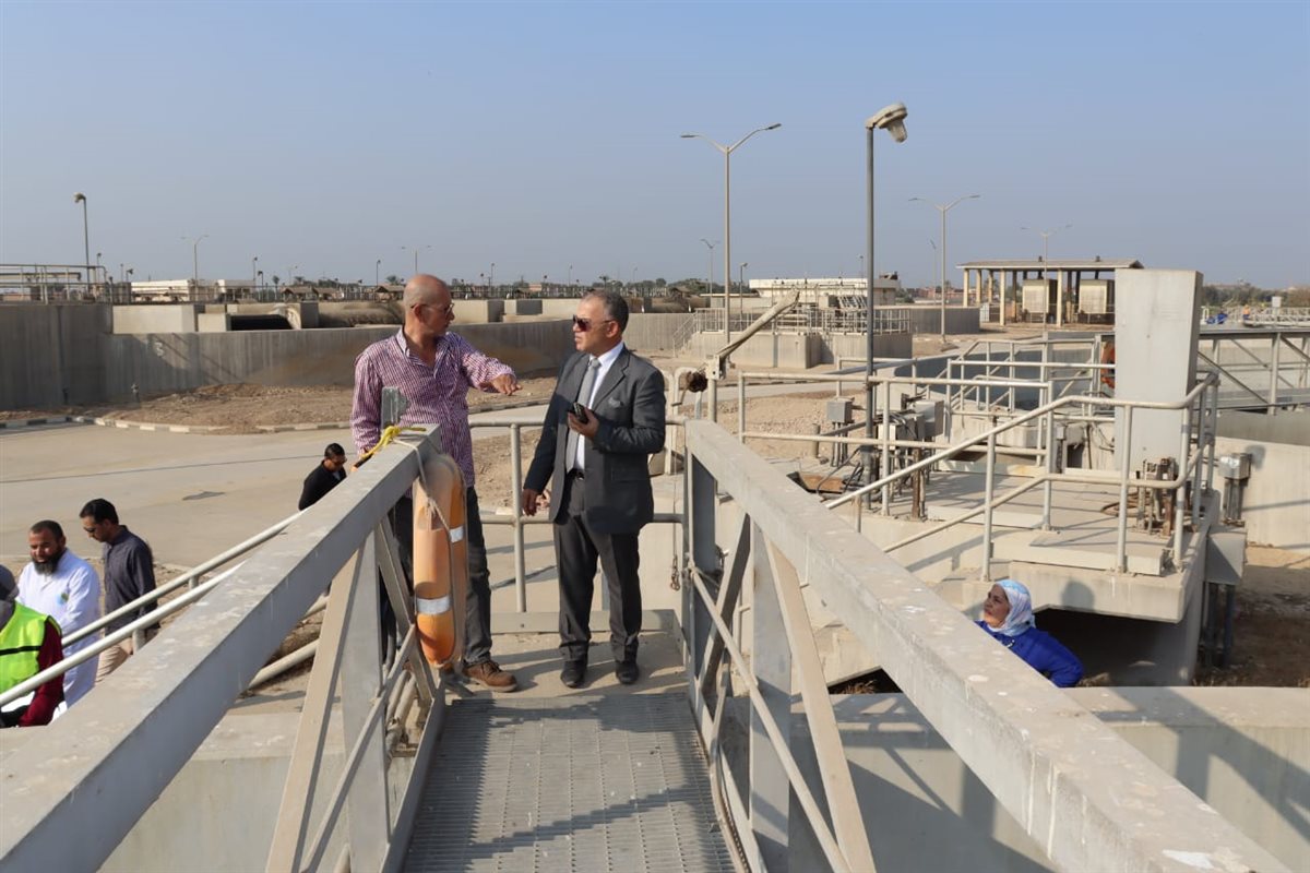 رئيس مياه الفيوم محطة معالجة الصرف الصحي بقحافة طاقتها الأنتاجية 120 ألف متر مكعب يوميًا