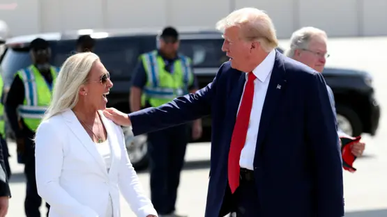 <strong>ترامب ومارجوري تايلور جرين</strong>