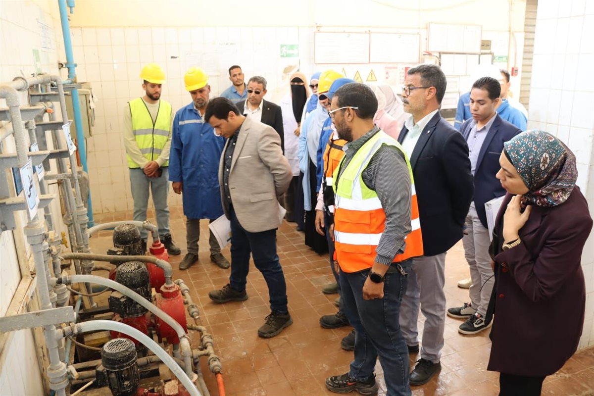 مياه الفيوم: مراجعة شاملة لمحطة قحافة ضمن خطة تجديد اعتماد مأمونية مياه الشرب من القابضة للمياه