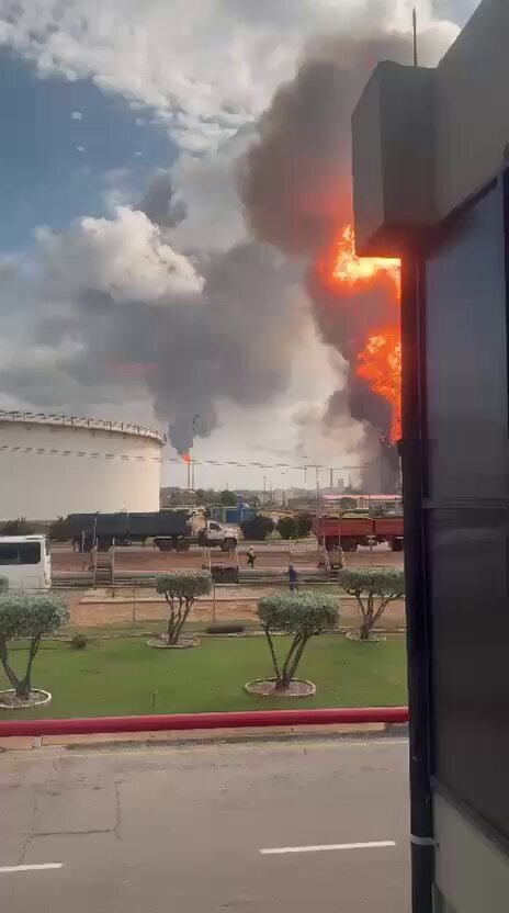 <strong>حريق في مشروع نفطي فنزويلي</strong>