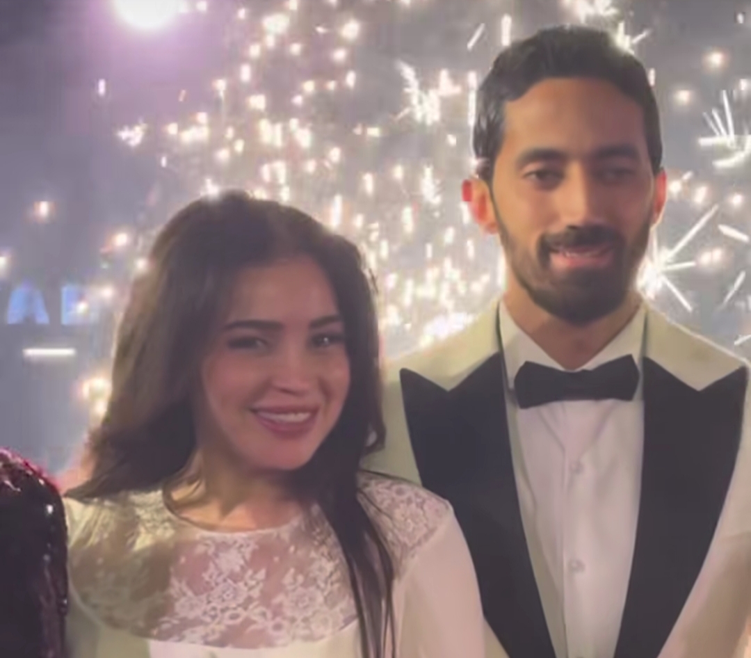 مي عز الدين وزوجها أحمد تيمور