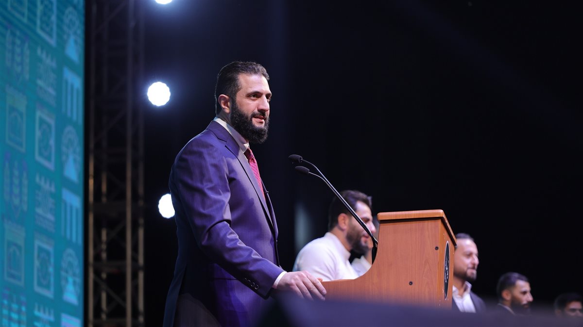 كلمة الرئيس السوري الانتقالي أحمد الشرع خلال كلمته أثناء فعاليات حملة