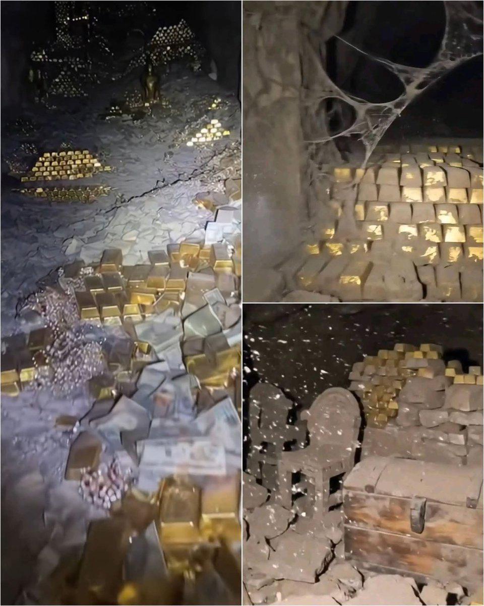 <strong>اكتشاف مغارة ذهب بريف درعا السورية</strong>