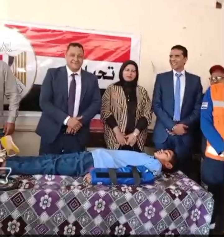 تعليم الفيوم ينظم تدريب الإسعافات الأولية لطلاب مدرسة الفيوم الميكانيكية