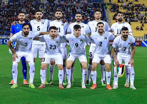 ملخص وأهداف ونتيجة مباراة فلسطين وليبيا.