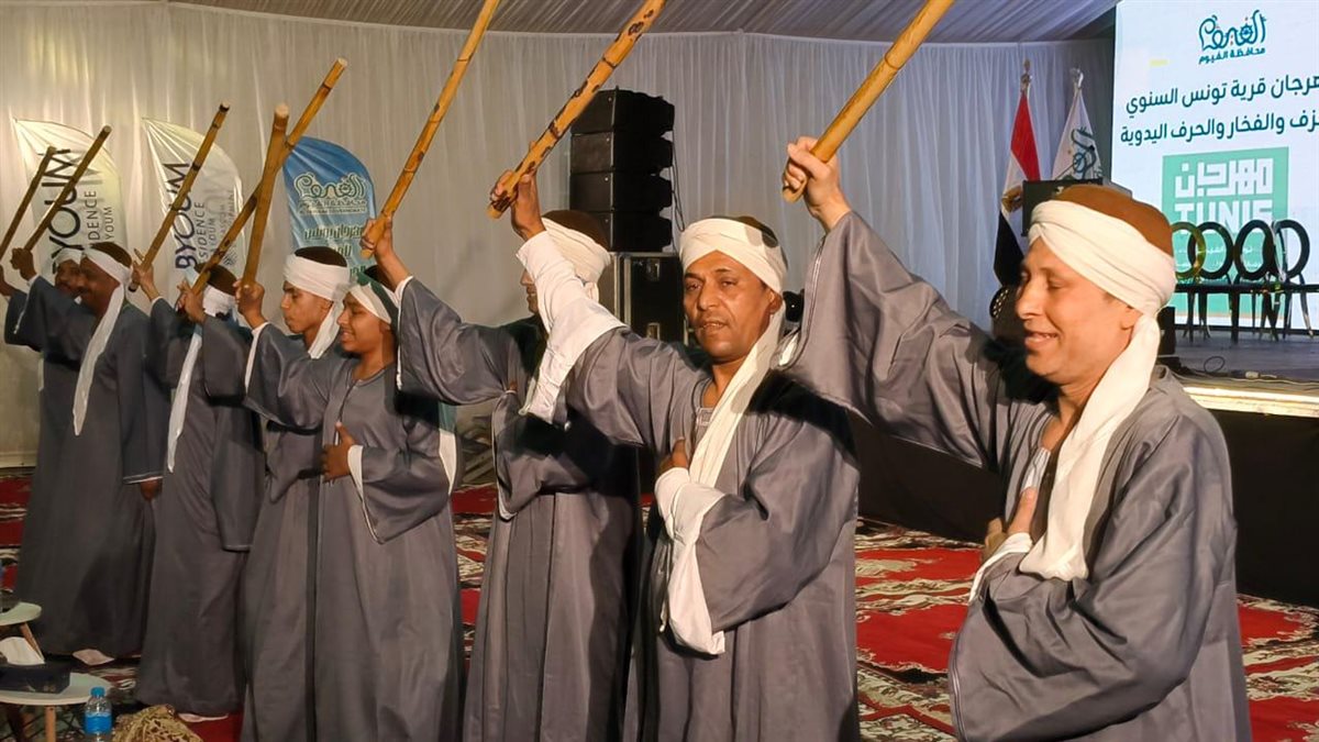 ثقافة الفيوم تشارك فى مهرجان تونس للخزف بفقرات فنية مميزة