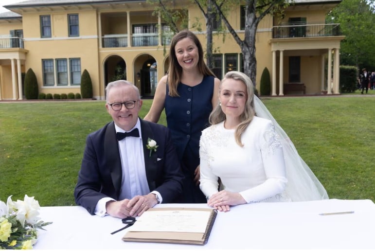 <strong>حفل زفاف أنتوني ألبانيز وجودي هايدون</strong>