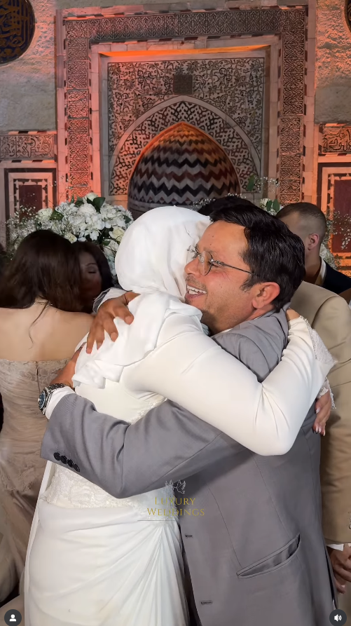 عقد قران فريدة ابنة الفنان محمد هنيدي