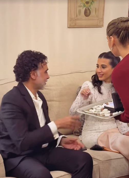 المخرج هاني خليفة وخطيبته البروديوسر رنا حسانين