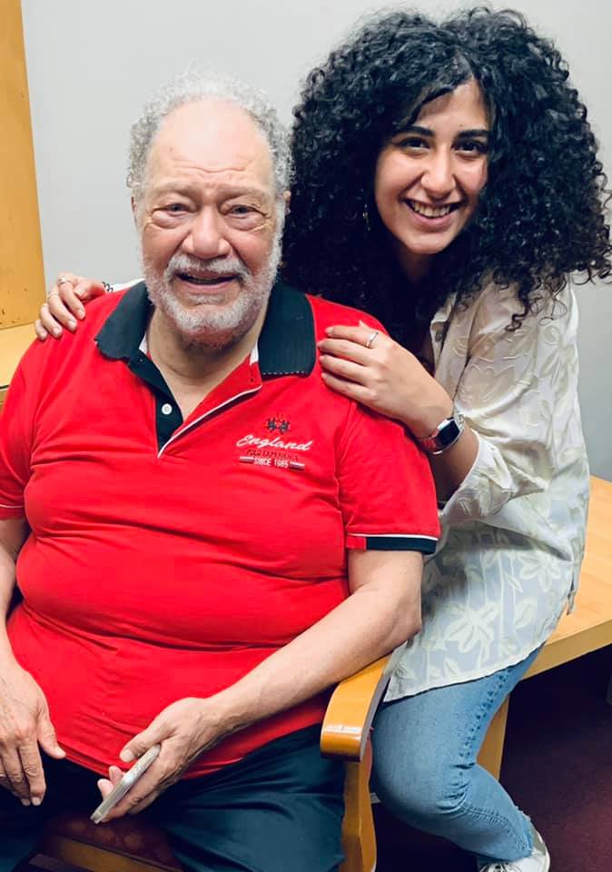 البروديوسر رنا حسانين مع الفنان يحيى الفخراني