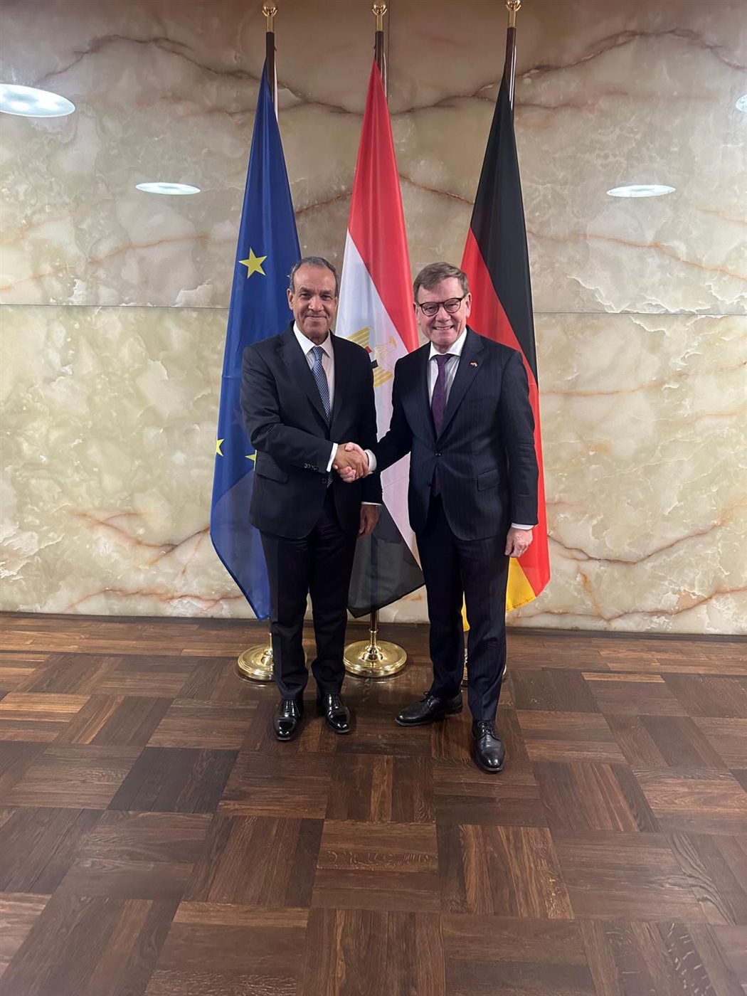 <strong>وزير الخارجية ونظيره الألماني</strong>