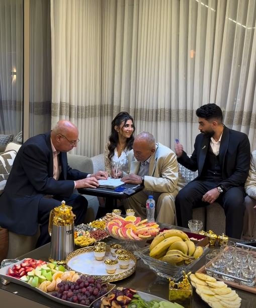 عقد قران سامر أبو طالب وهبة زكريا