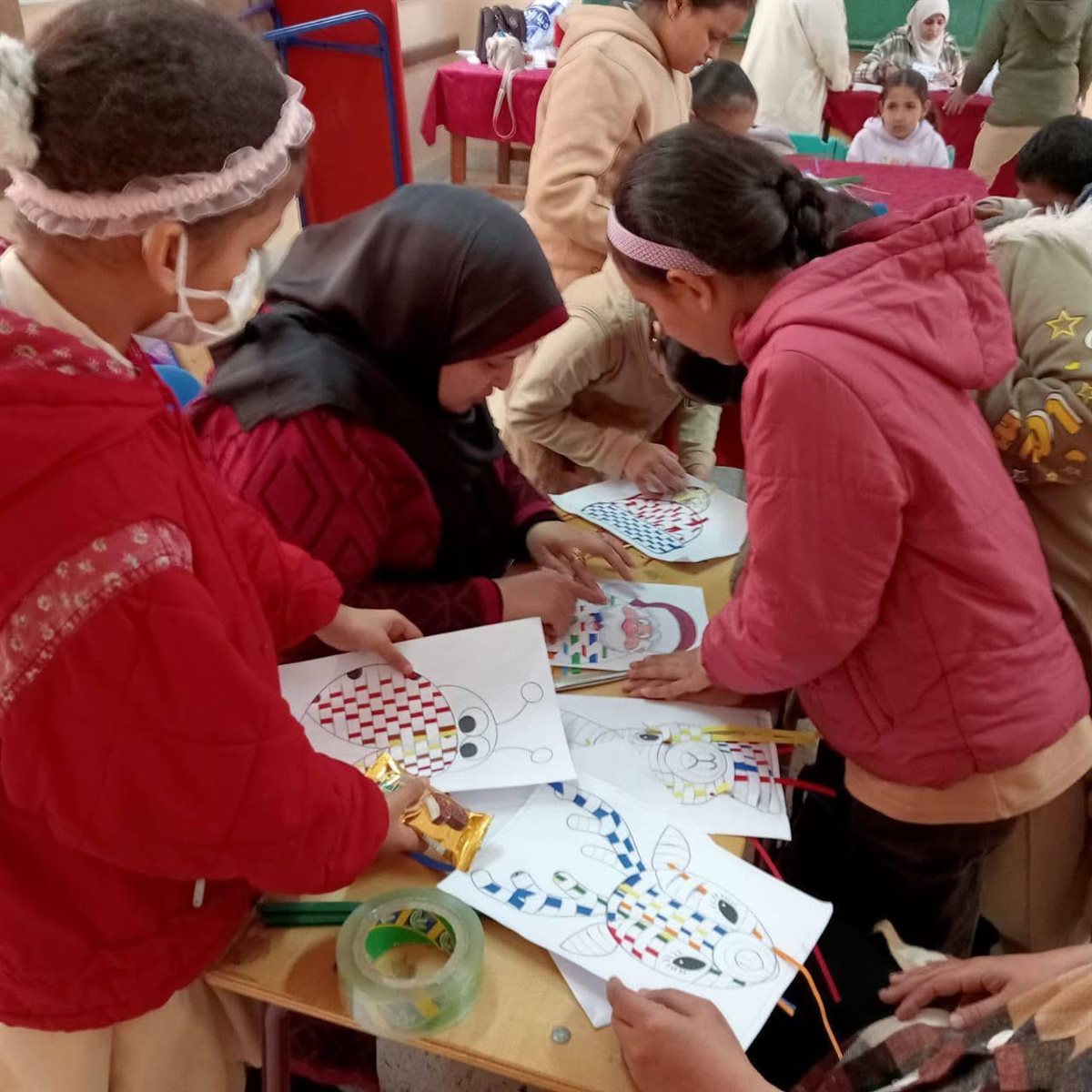 استمرار فعاليات اليوم الثاني لورش دمج ذوي الهمم بمدرسة ياسر كمال