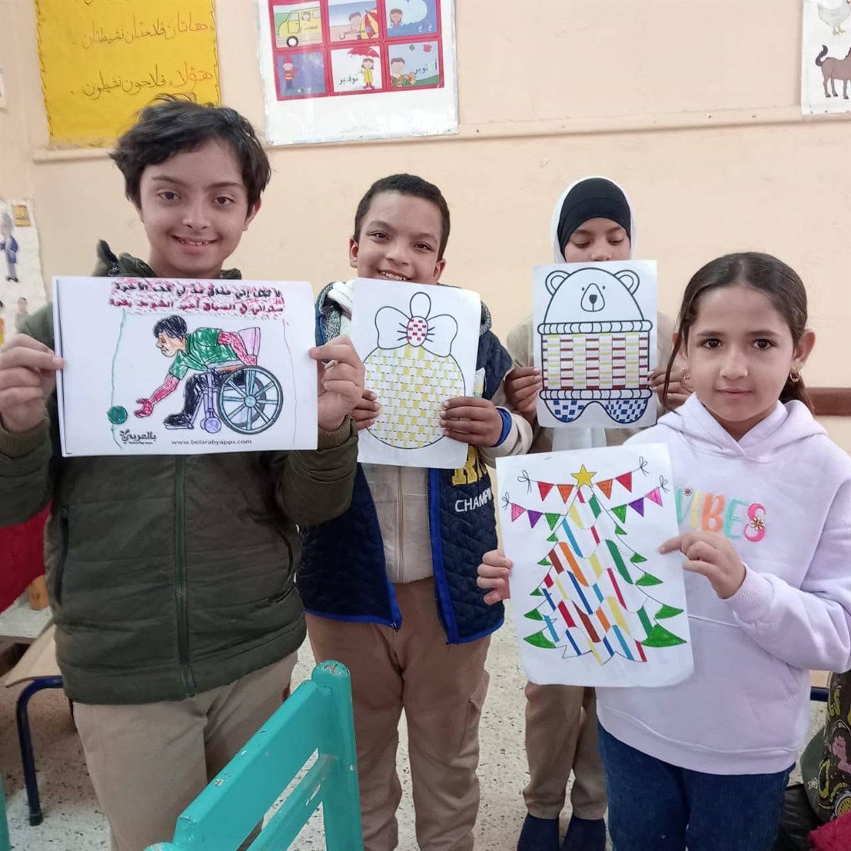 استمرار فعاليات اليوم الثاني لورش دمج ذوي الهمم بمدرسة ياسر كمال