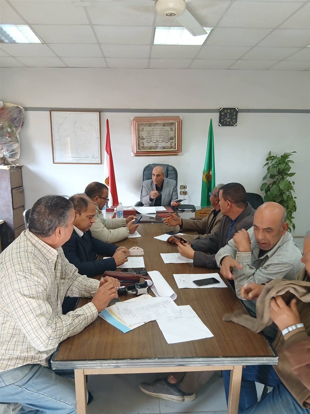 رئيس مركز ومدينة طامية يترأس غرفة عمليات انتخابات مجلس النواب ٢٠٢٥م