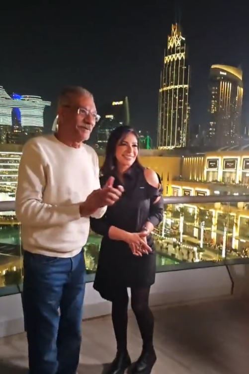 إعلان فيلم الست على برج خليفة