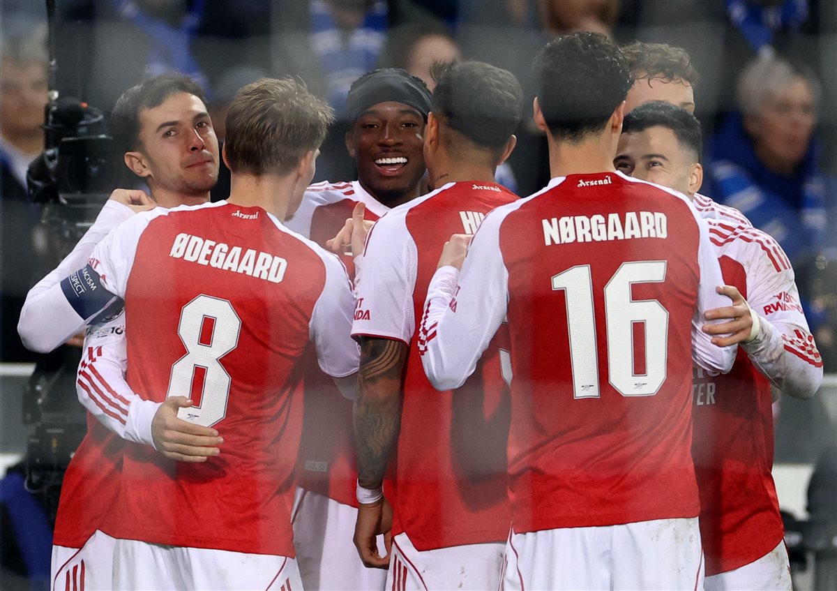 نتيجة وأهداف كلوب بروج وأرسنال (0-3)