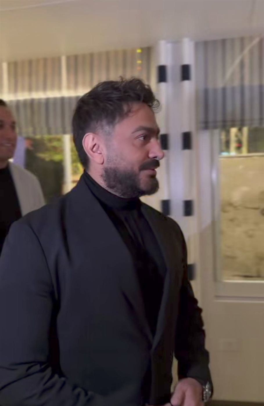 أحدث ظهور لـ تامر حسني بعد أزمته الصحية&nbsp;
