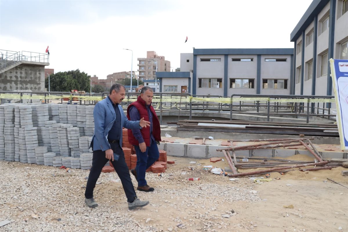 محطة مياه قحافة الجديدة على وشك الإنتهاء.. متابعة ميدانية لرئيس مياه الفيوم ضمن “حياة كريمة”