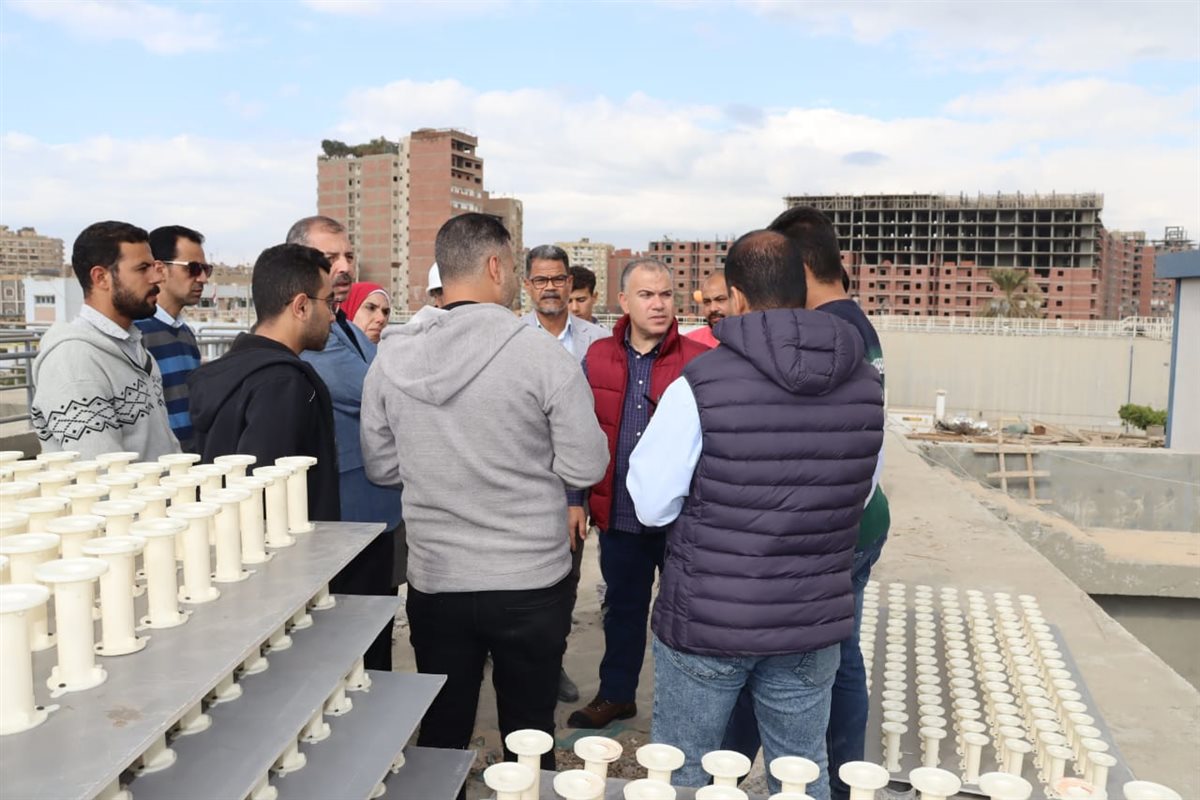 محطة مياه قحافة الجديدة على وشك الإنتهاء.. متابعة ميدانية لرئيس مياه الفيوم ضمن “حياة كريمة”
